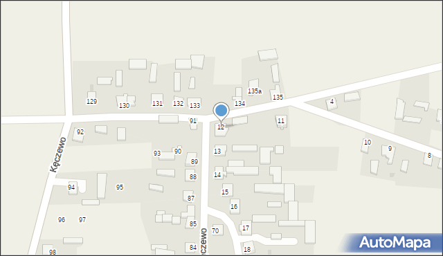Kęczewo, Kęczewo, 12, mapa Kęczewo