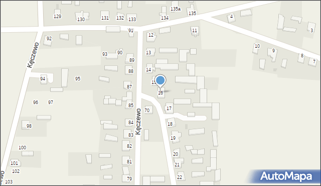Kęczewo, Kęczewo, 16, mapa Kęczewo