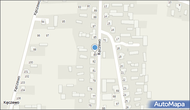 Kęczewo, Kęczewo, 83, mapa Kęczewo