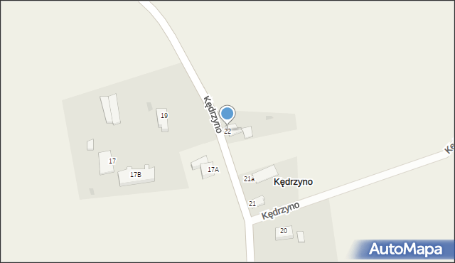 Kędrzyno, Kędrzyno, 22, mapa Kędrzyno