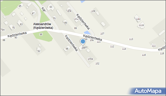 Kędzierówka, Kędzierówka, 100, mapa Kędzierówka