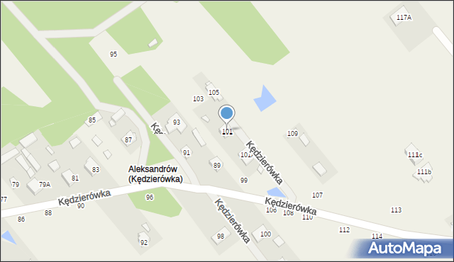 Kędzierówka, Kędzierówka, 101, mapa Kędzierówka
