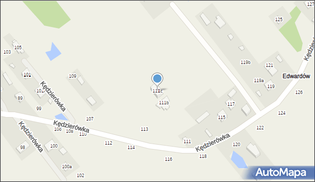 Kędzierówka, Kędzierówka, 111c, mapa Kędzierówka