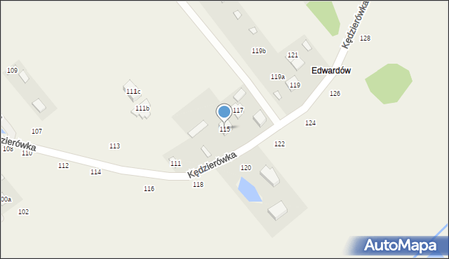 Kędzierówka, Kędzierówka, 115, mapa Kędzierówka