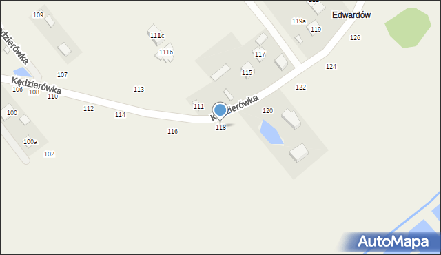 Kędzierówka, Kędzierówka, 118, mapa Kędzierówka