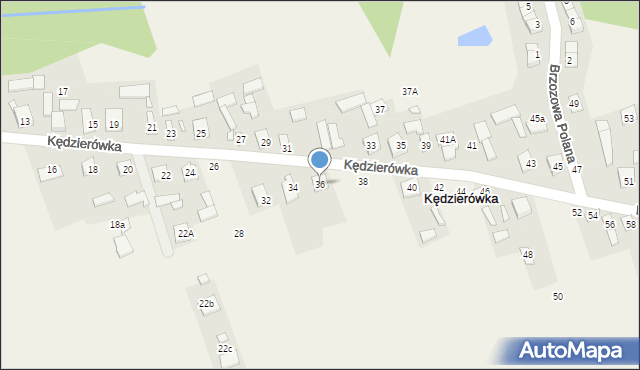 Kędzierówka, Kędzierówka, 36, mapa Kędzierówka