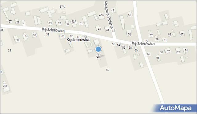 Kędzierówka, Kędzierówka, 48, mapa Kędzierówka