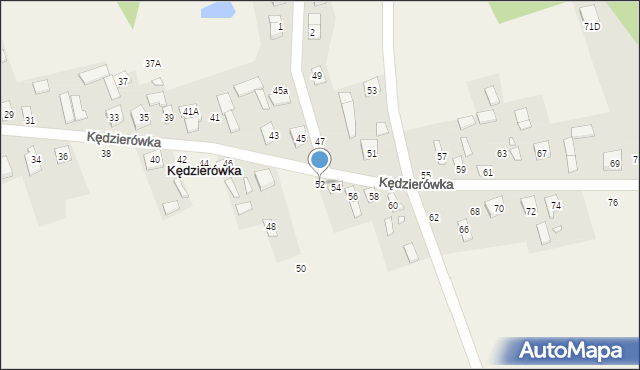 Kędzierówka, Kędzierówka, 52, mapa Kędzierówka