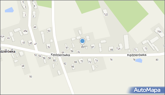 Kędzierówka, Kędzierówka, 63, mapa Kędzierówka
