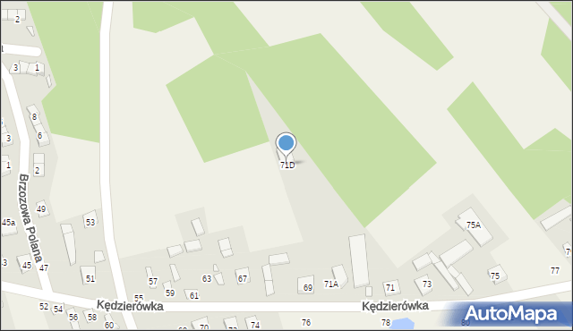 Kędzierówka, Kędzierówka, 71D, mapa Kędzierówka