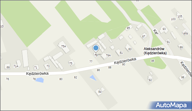 Kędzierówka, Kędzierówka, 79, mapa Kędzierówka