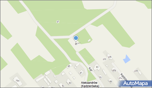Kędzierówka, Kędzierówka, 95, mapa Kędzierówka