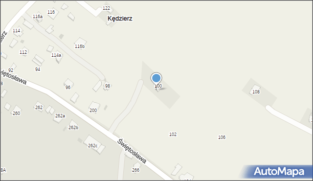 Kędzierz, Kędzierz, 109, mapa Kędzierz