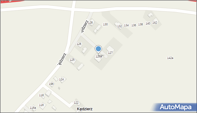 Kędzierz, Kędzierz, 126a, mapa Kędzierz