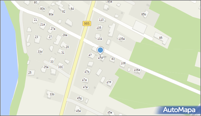 Kędzierz, Kędzierz, 47d, mapa Kędzierz