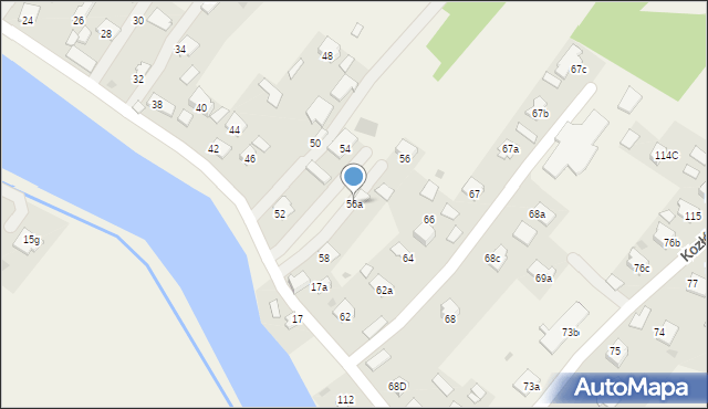 Kędzierz, Kędzierz, 56a, mapa Kędzierz