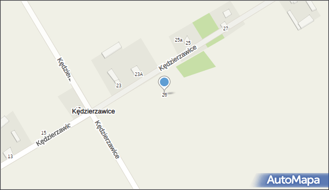 Kędzierzawice, Kędzierzawice, 26, mapa Kędzierzawice