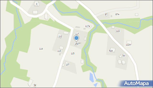 Kędzierzynka, Kędzierzynka, 101, mapa Kędzierzynka