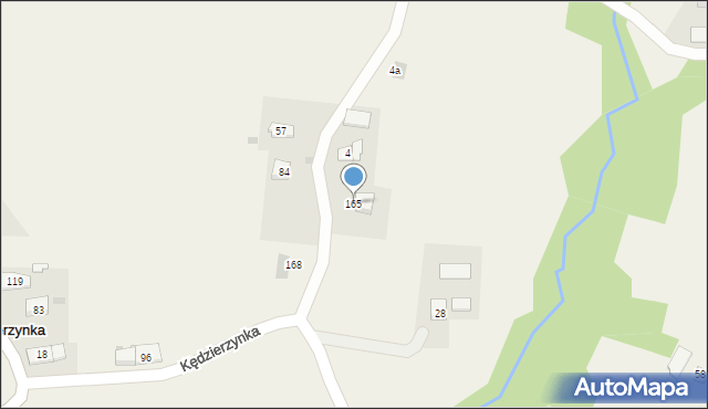 Kędzierzynka, Kędzierzynka, 165, mapa Kędzierzynka