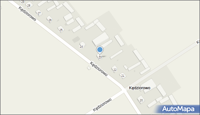 Kędziorowo, Kędziorowo, 23, mapa Kędziorowo