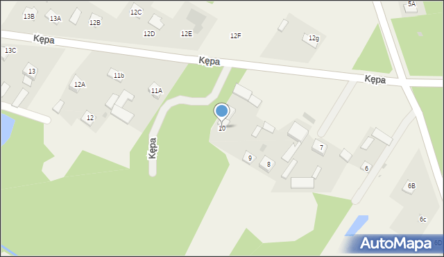 Kępa, Kępa, 10, mapa Kępa