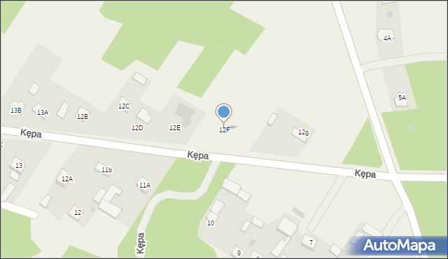 Kępa, Kępa, 12F, mapa Kępa