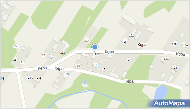 Kępa, Kępa, 18a, mapa Kępa