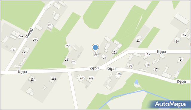 Kępa, Kępa, 23, mapa Kępa