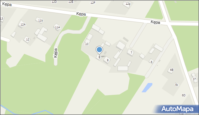 Kępa, Kępa, 9, mapa Kępa