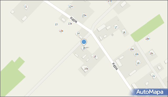 Kępa, Kępa, 15, mapa Kępa