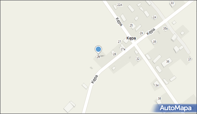 Kępa, Kępa, 26, mapa Kępa