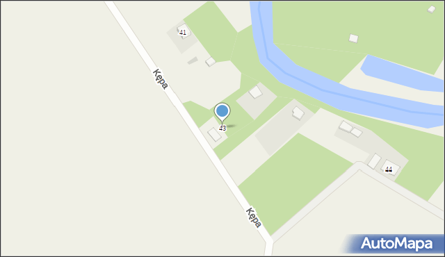 Kępa, Kępa, 43, mapa Kępa