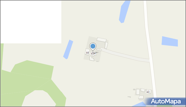 Kępa, Kępa, 43A, mapa Kępa