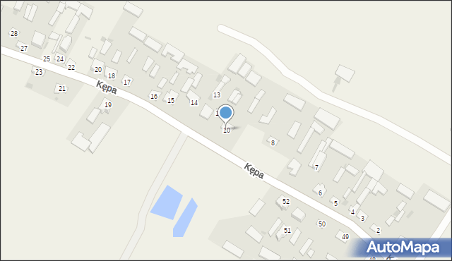 Kępa, Kępa, 10, mapa Kępa