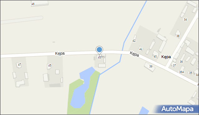 Kępa, Kępa, 43, mapa Kępa