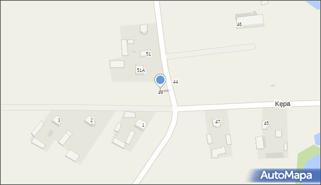 Kępa, Kępa, 49, mapa Kępa