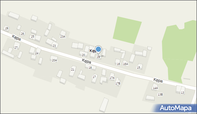 Kępa, Kępa, 19, mapa Kępa
