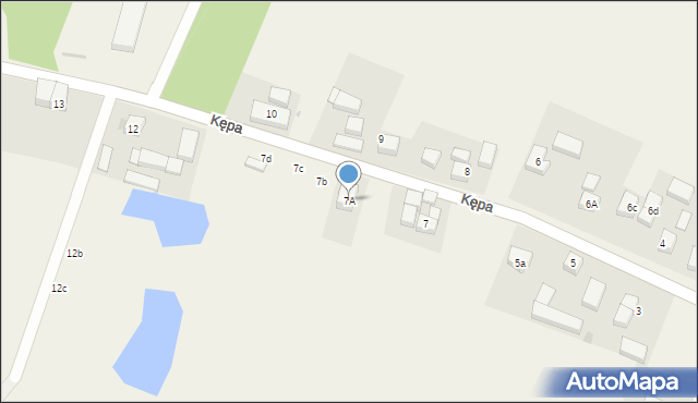 Kępa, Kępa, 7A, mapa Kępa