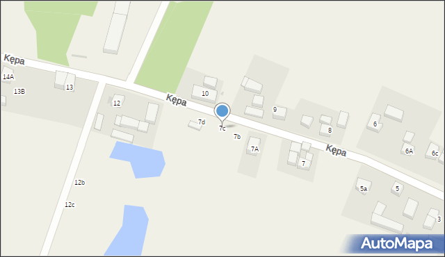 Kępa, Kępa, 7c, mapa Kępa