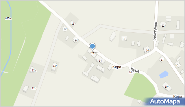 Kępa, Kępa, 15, mapa Kępa