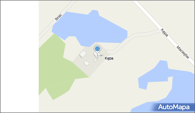 Kępa, Kępa, 1, mapa Kępa