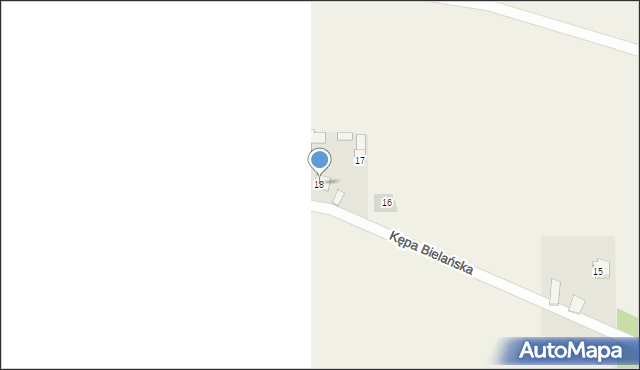 Kępa Bielańska, Kępa Bielańska, 18, mapa Kępa Bielańska