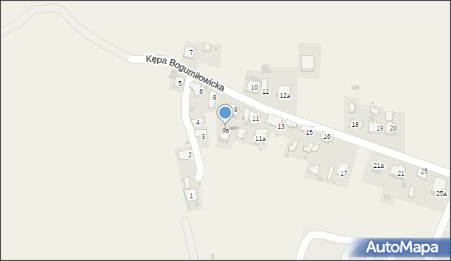 Kępa Bogumiłowicka, Kępa Bogumiłowicka, 9a, mapa Kępa Bogumiłowicka