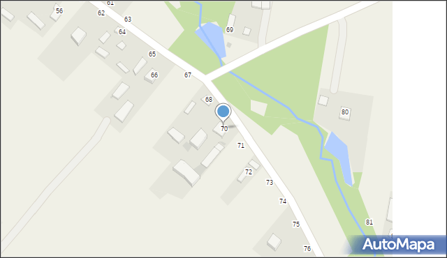 Kępa Borzechowska, Kępa Borzechowska, 70, mapa Kępa Borzechowska