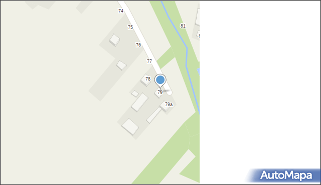 Kępa Borzechowska, Kępa Borzechowska, 79, mapa Kępa Borzechowska