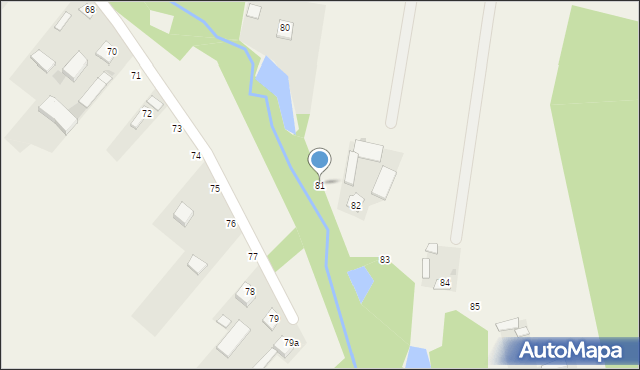 Kępa Borzechowska, Kępa Borzechowska, 81, mapa Kępa Borzechowska