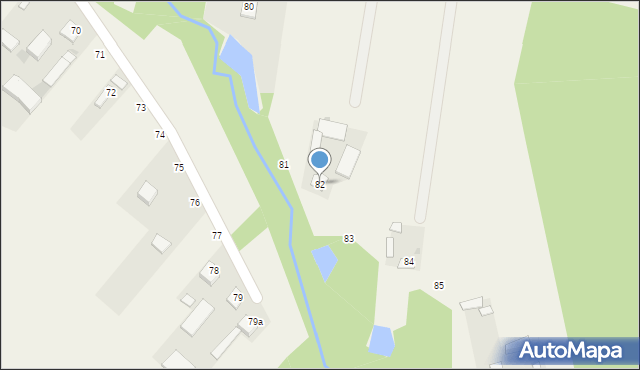 Kępa Borzechowska, Kępa Borzechowska, 82, mapa Kępa Borzechowska