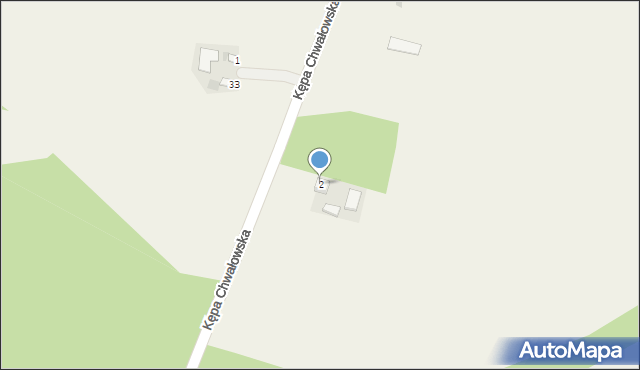 Kępa Chwałowska, Kępa Chwałowska, 2, mapa Kępa Chwałowska
