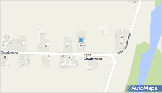 Kępa Chwałowska, Kępa Chwałowska, 27, mapa Kępa Chwałowska