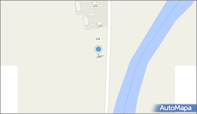 Kępa Gostecka, Kępa Gostecka, 105, mapa Kępa Gostecka